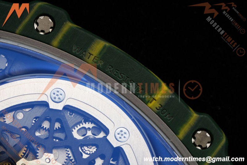 Richard Mille - RM67-02 Custom Made Wayde van Niekerk Green NTPT FC/NY Grn/Blk Skeleton VAF CRMA7 | Richard Mille - RM67-02 맞춤 제작 Wayde van Niekerk 그린 NTPT FC/NY Grn/Blk 스켈레톤 VAF CRMA7