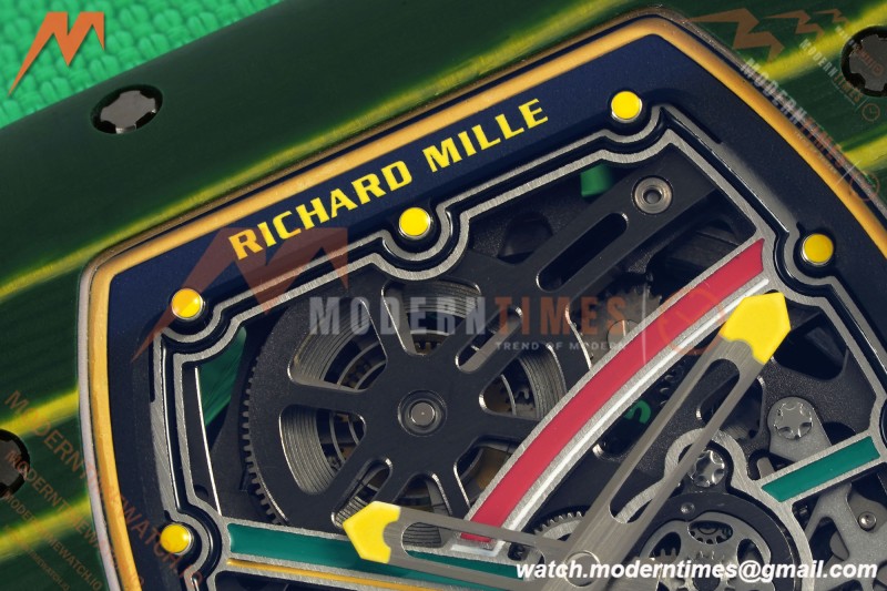 Richard Mille - RM67-02 Custom Made Wayde van Niekerk Green NTPT FC/NY Grn/Blk Skeleton VAF CRMA7 | Richard Mille - RM67-02 맞춤 제작 Wayde van Niekerk 그린 NTPT FC/NY Grn/Blk 스켈레톤 VAF CRMA7