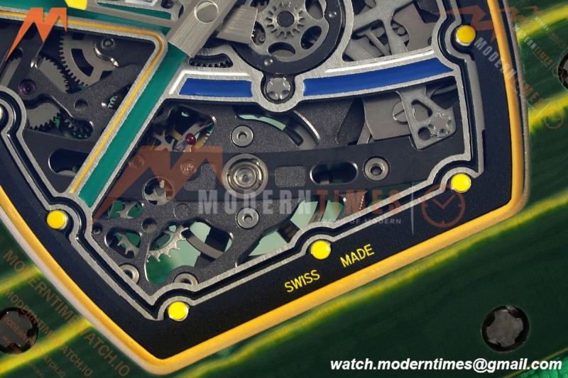 Richard Mille - RM67-02 Custom Made Wayde van Niekerk Green NTPT FC/NY Grn/Blk Skeleton VAF CRMA7 | Richard Mille - RM67-02 맞춤 제작 Wayde van Niekerk 그린 NTPT FC/NY Grn/Blk 스켈레톤 VAF CRMA7