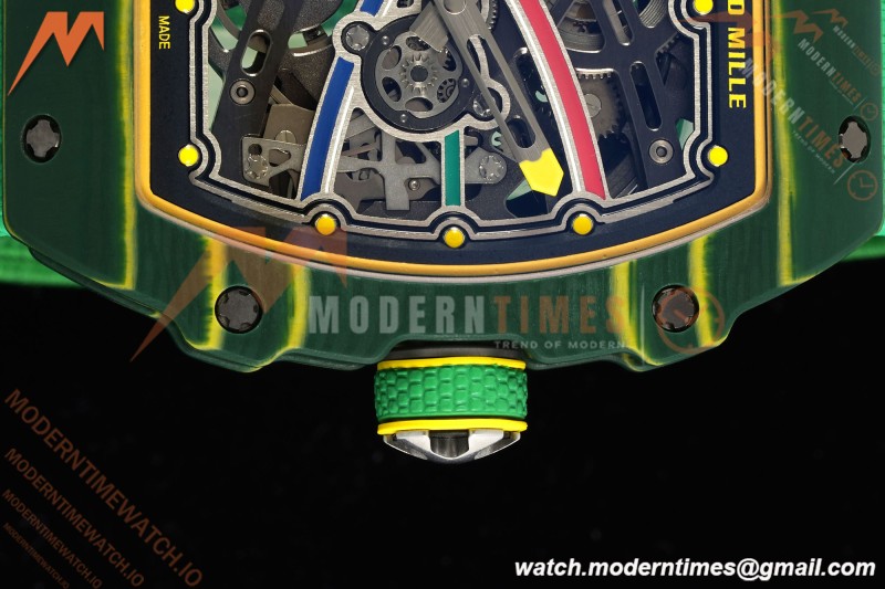 Richard Mille - RM67-02 Custom Made Wayde van Niekerk Green NTPT FC/NY Grn/Blk Skeleton VAF CRMA7 | Richard Mille - RM67-02 맞춤 제작 Wayde van Niekerk 그린 NTPT FC/NY Grn/Blk 스켈레톤 VAF CRMA7