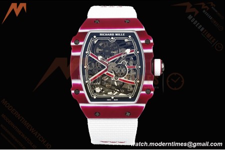 Richard Mille - RM67-02 Custom Made Mutaz Barshim Red NTPT FC/NY Red/Blk Skeleton VAF CRMA7 | 리차드 밀 - RM67-02 커스텀 메이드 무타즈 바르심 레드 NTPT FC/NY 레드/블랙 스켈레톤 VAF CRMA7