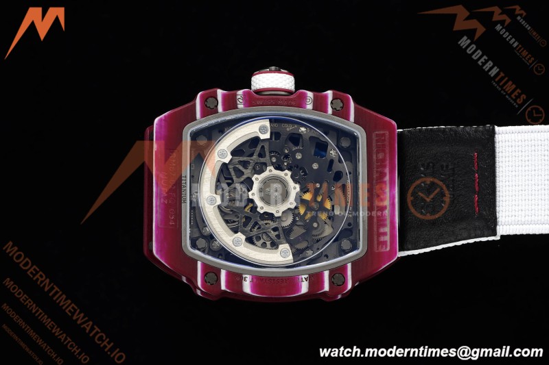 Richard Mille - RM67-02 Custom Made Mutaz Barshim Red NTPT FC/NY Red/Blk Skeleton VAF CRMA7