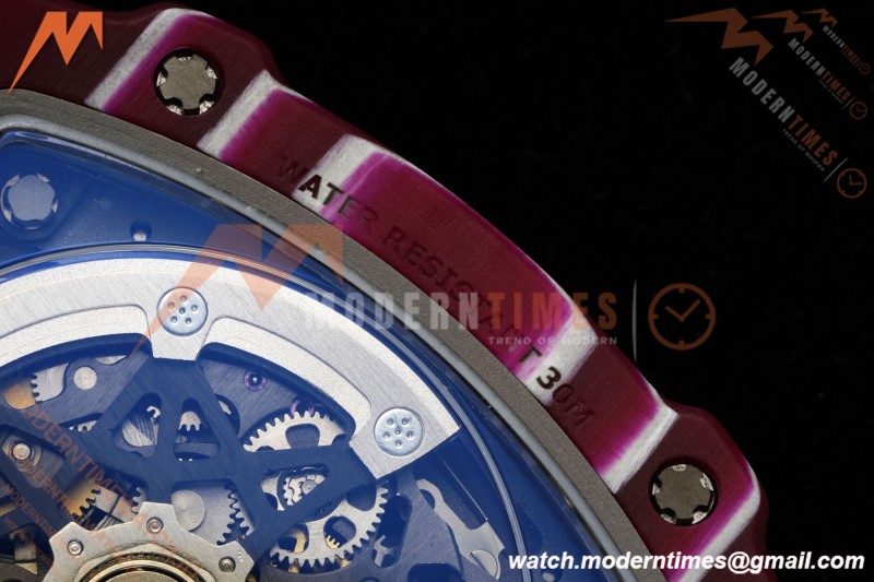 Richard Mille - RM67-02 Custom Made Mutaz Barshim Red NTPT FC/NY Red/Blk Skeleton VAF CRMA7