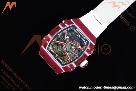 Richard Mille - RM67-02 Custom Made Mutaz Barshim Red NTPT FC/NY Red/Blk Skeleton VAF CRMA7 | 리차드 밀 - RM67-02 커스텀 메이드 무타즈 바르심 레드 NTPT FC/NY 레드/블랙 스켈레톤 VAF CRMA7