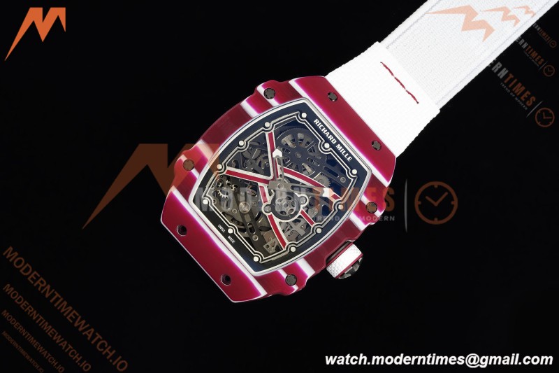 Richard Mille - RM67-02 Custom Made Mutaz Barshim Red NTPT FC/NY Red/Blk Skeleton VAF CRMA7