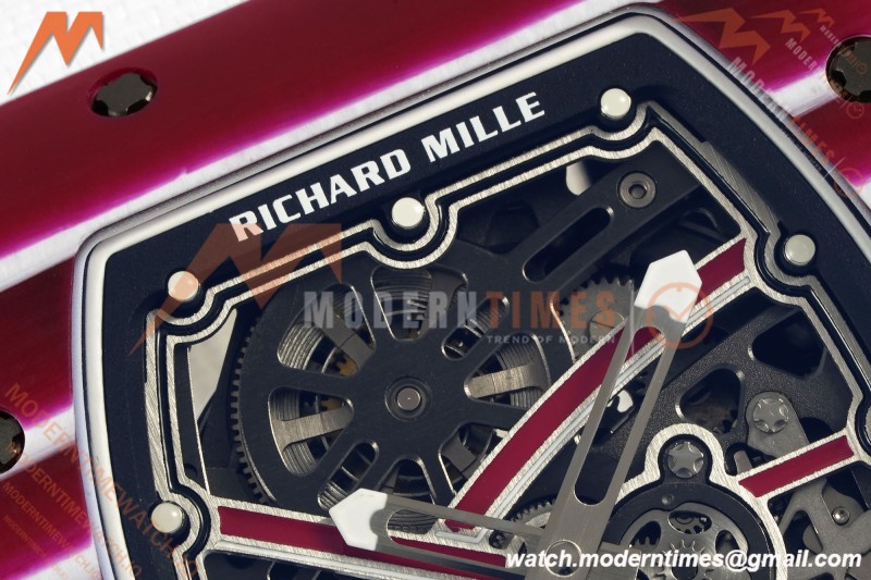 Richard Mille - RM67-02 Custom Made Mutaz Barshim Red NTPT FC/NY Red/Blk Skeleton VAF CRMA7