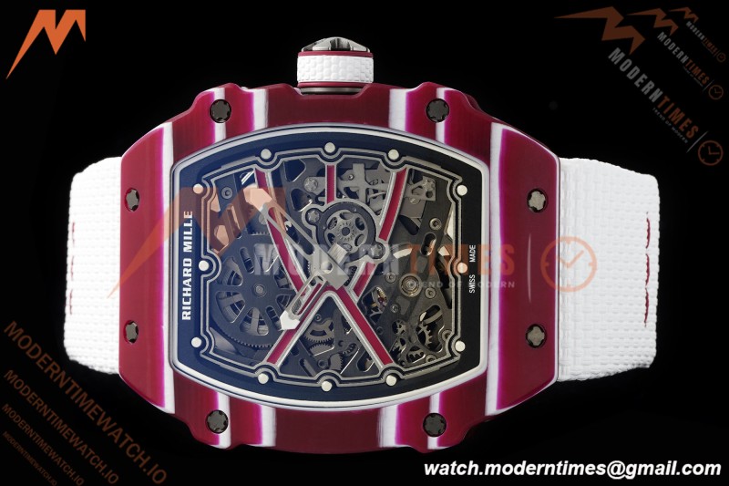 Richard Mille - RM67-02 Custom Made Mutaz Barshim Red NTPT FC/NY Red/Blk Skeleton VAF CRMA7