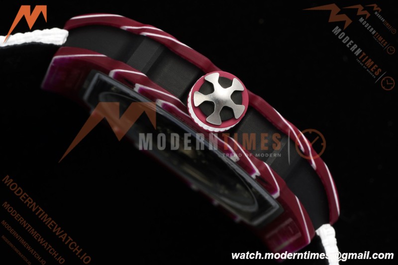 Richard Mille - RM67-02 Custom Made Mutaz Barshim Red NTPT FC/NY Red/Blk Skeleton VAF CRMA7