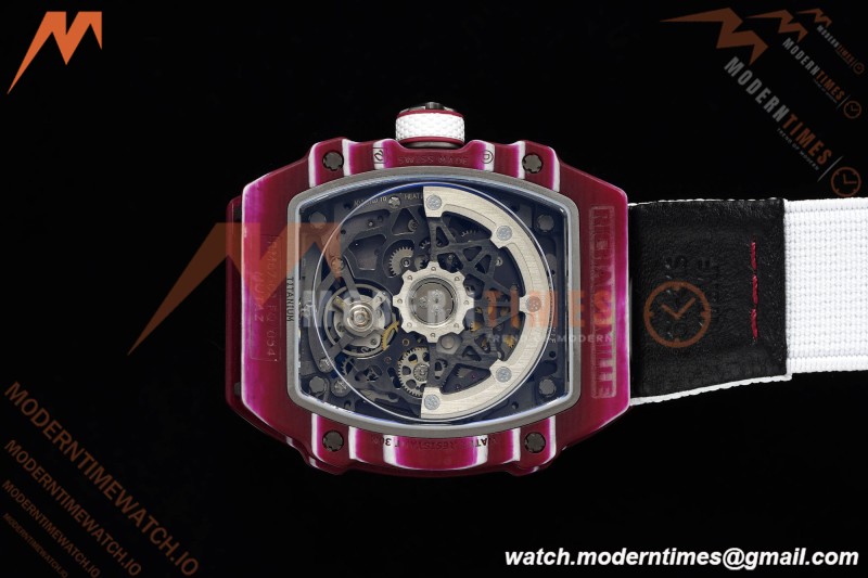 Richard Mille - RM67-02 Custom Made Mutaz Barshim Red NTPT FC/NY Red/Blk Skeleton VAF CRMA7