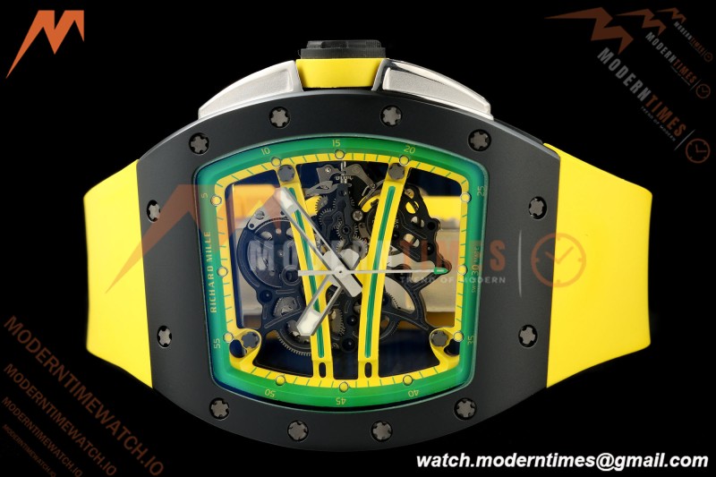 Richard Mille - RM061 Yohan Blake Black Ceramic Grn/Yelw/Yelw Skeleton APSF RMUL2