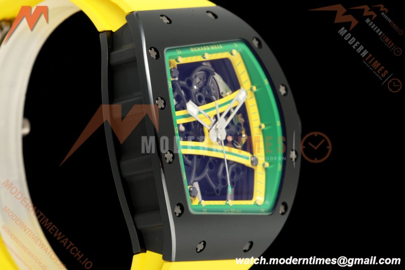 Richard Mille - RM061 Yohan Blake Black Ceramic Grn/Yelw/Yelw Skeleton APSF RMUL2