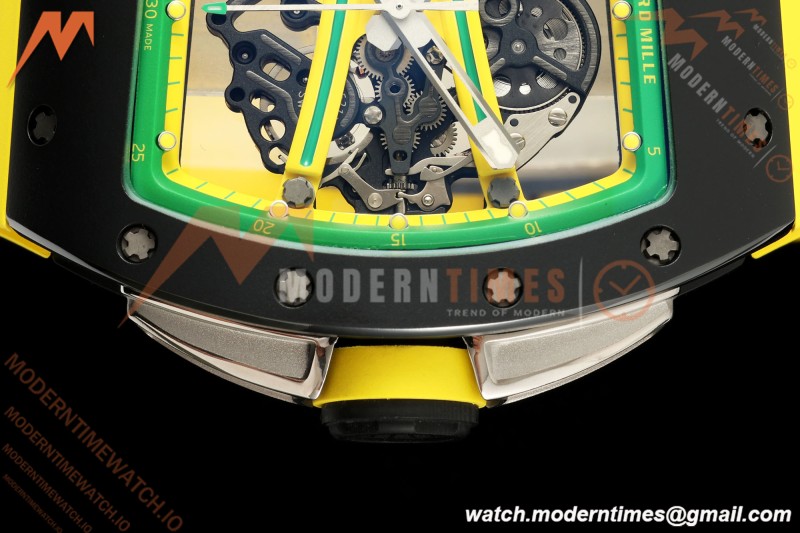 Richard Mille - RM061 Yohan Blake Black Ceramic Grn/Yelw/Yelw Skeleton APSF RMUL2