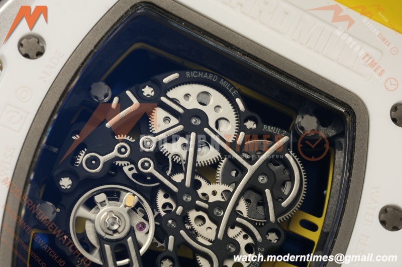 Richard Mille - RM061 Yohan Blake White Ceramic Grn/Yelw/Yelw Skeleton APSF RMUL2