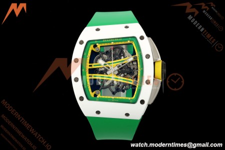 Richard Mille - RM061 Yohan Blake White Ceramic Grn/Yelw/Grn Skeleton APSF RMUL2