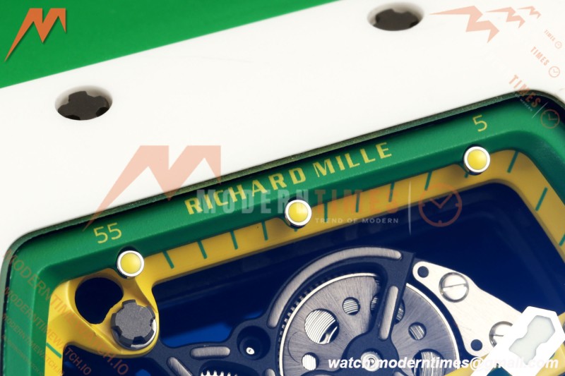Richard Mille - RM061 Yohan Blake White Ceramic Grn/Yelw/Grn Skeleton APSF RMUL2