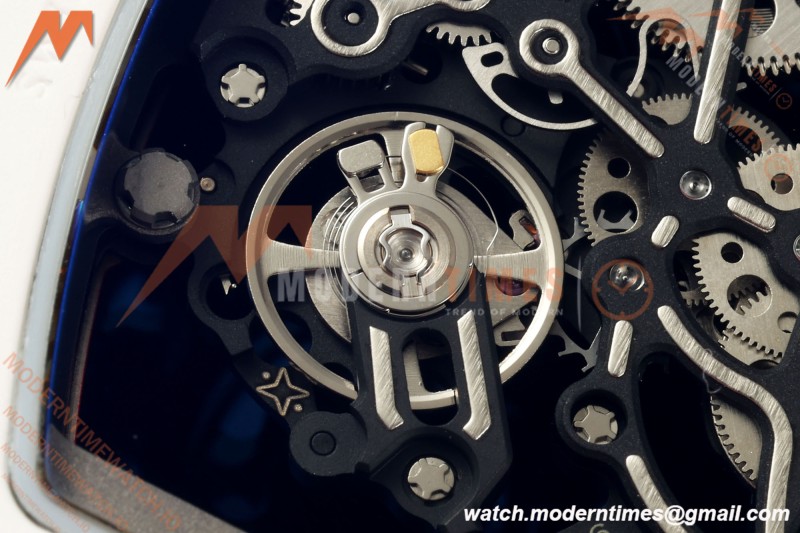 Richard Mille - RM055 Bubba Watson Asia Edition White CER/RU Blk/Red Rehaut Skeleton APSF RMUL2