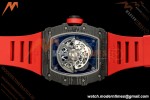 Richard Mille - RM35-02 Custom Made Black NTPT FC/RU Red/Blk Skeleton VPF RMAL1 Free Sprung