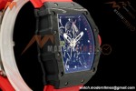 Richard Mille - RM35-02 Custom Made Black NTPT FC/RU Red/Blk Skeleton VPF RMAL1 Free Sprung