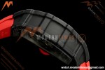 Richard Mille - RM35-02 Custom Made Black NTPT FC/RU Red/Blk Skeleton VPF RMAL1 Free Sprung