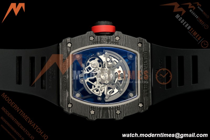 Richard Mille - RM35-02 Custom Made Black NTPT FC/RU Blk/Blk Skeleton VPF RMAL1 Free Sprung