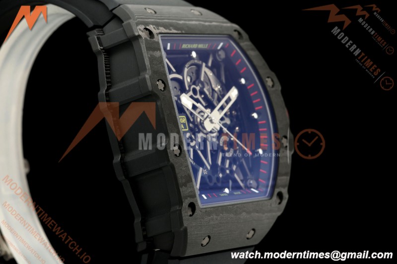 Richard Mille - RM35-02 Custom Made Black NTPT FC/RU Blk/Blk Skeleton VPF RMAL1 Free Sprung