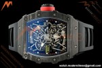 Richard Mille - RM35-02 Custom Made Black NTPT FC/RU Blk/Blk Skeleton VPF RMAL1 Free Sprung