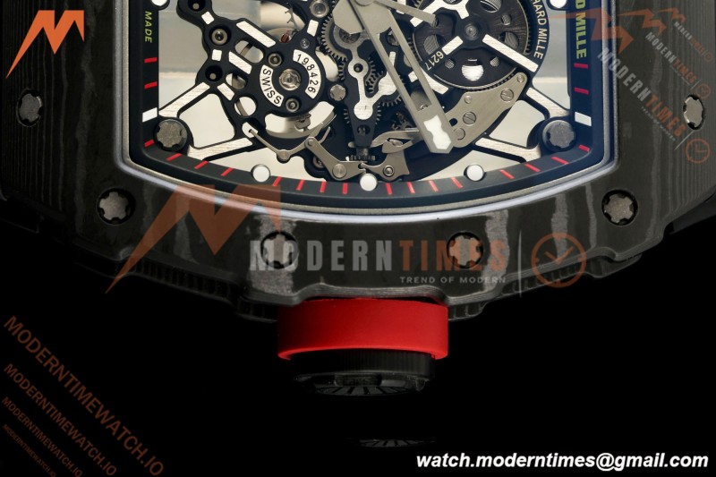 Richard Mille - RM35-02 Custom Made Black NTPT FC/RU Blk/Blk Skeleton VPF RMAL1 Free Sprung