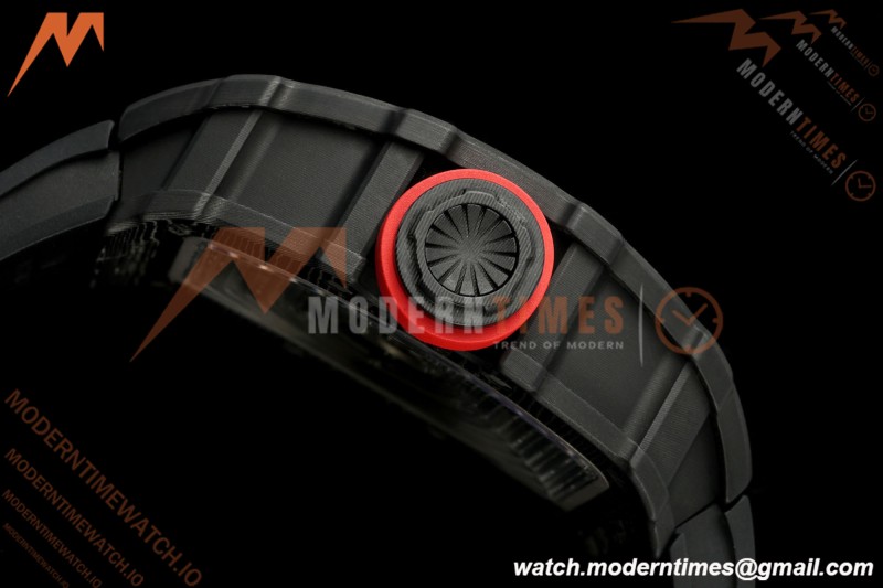 Richard Mille - RM35-02 Custom Made Black NTPT FC/RU Blk/Blk Skeleton VPF RMAL1 Free Sprung