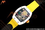Richard Mille - RM88 Smiley White Ceramic Velcro Yellow Nylon Strap Skeleton Dial RMF Tourbillon