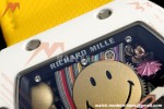 Richard Mille - RM88 Smiley White Ceramic Velcro Yellow Nylon Strap Skeleton Dial RMF Tourbillon
