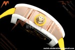 Richard Mille - RM88 Smiley White Ceramic Velcro Yellow Nylon Strap Skeleton Dial RMF Tourbillon