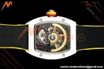 Richard Mille - RM88 Smiley White Ceramic Velcro Yellow Nylon Strap Skeleton Dial RMF Tourbillon