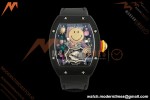 Richard Mille - RM88 Smiley Black Ceramic Velcro Black Nylon Strap Skeleton Dial RMF Tourbillon