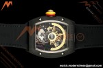 Richard Mille - RM88 Smiley Black Ceramic Velcro Black Nylon Strap Skeleton Dial RMF Tourbillon