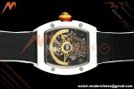 Richard Mille - RM88 Smiley White Ceramic Velcro White Nylon Strap Skeleton Dial RMF Tourbillon