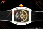 Richard Mille - RM88 Smiley White Ceramic Velcro White Nylon Strap Skeleton Dial RMF Tourbillon