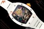 Richard Mille - RM88 Smiley White Ceramic White Rubber Strap Skeleton Dial RMF Tourbillon