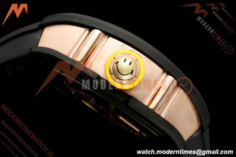 Richard Mille - RM88 Smiley Black Ceramic Black Rubber Strap Skeleton Dial RMF Tourbillon