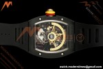 Richard Mille - RM88 Smiley Black Ceramic Black Rubber Strap Skeleton Dial RMF Tourbillon
