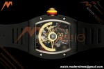 Richard Mille - RM88 Smiley Black Ceramic Black Rubber Strap Skeleton Dial RMF Tourbillon