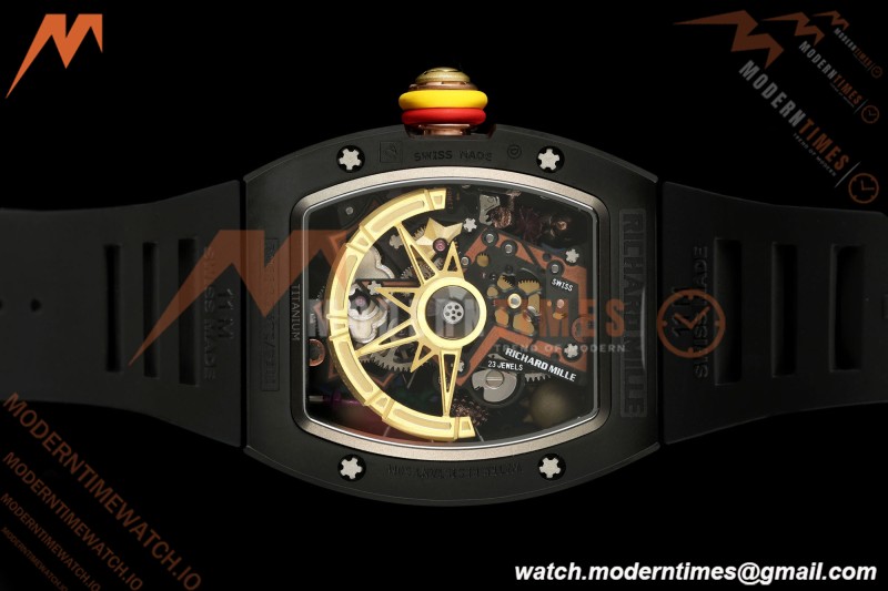 Richard Mille - RM88 Smiley Black Ceramic Black Rubber Strap Skeleton Dial RMF Tourbillon