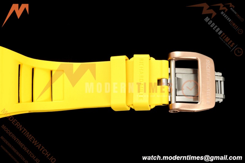 Richard Mille - RM88 Smiley White Ceramic Yellow Rubber Strap Skeleton Dial RMF Tourbillon | 리차드 밀 - RM88 스마일리 화이트 세라믹 옐로우 러버 스트랩 스켈레톤 다이얼 RMF 투르비용