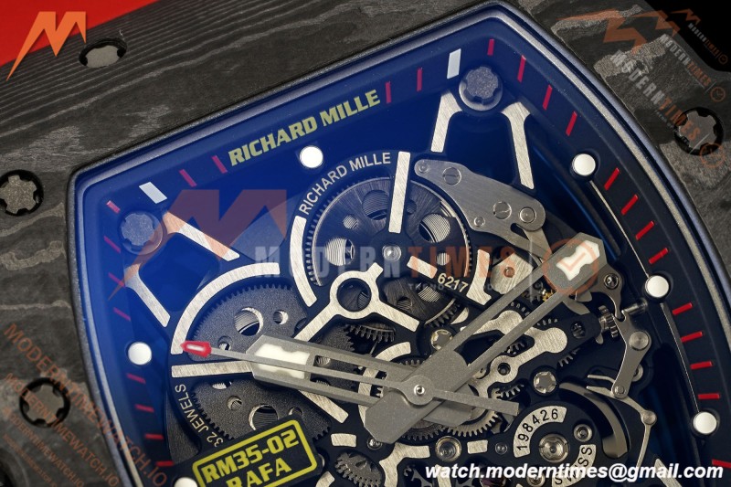 Richard Mille - RM35-02 Rafael Nadal Blk/Red/Red NTPT Skeleton Dial APSF RMAL1