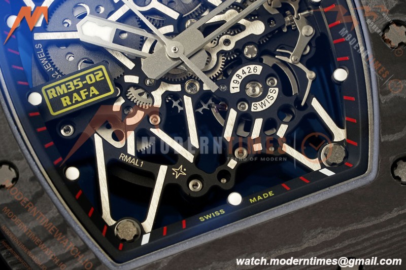 Richard Mille - RM35-02 Rafael Nadal Blk/Red/Red NTPT Skeleton Dial APSF RMAL1