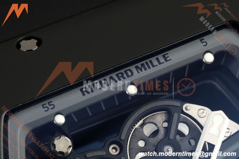 Richard Mille - RM061 Yohan Blake Black Ceramic Blk/Gry/Blk Skeleton RF Free Sprung Titanium RMUL2 | 리차드 밀 - RM061 요한 블레이크 블랙 세라믹 블랙/그레이/블랙 스켈레톤 RF 프리 스프링 티타늄 RMUL2