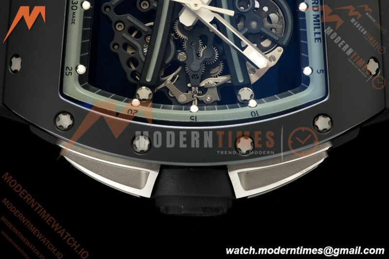 Richard Mille - RM061 Yohan Blake Black Ceramic Blk/Gry/Blk Skeleton RF Free Sprung Titanium RMUL2 | 리차드 밀 - RM061 요한 블레이크 블랙 세라믹 블랙/그레이/블랙 스켈레톤 RF 프리 스프링 티타늄 RMUL2