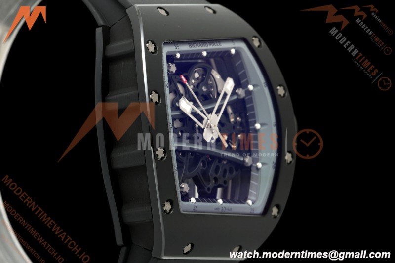 Richard Mille - RM061 Yohan Blake Black Ceramic Blk/Gry/Blk Skeleton RF Free Sprung Titanium RMUL2 | 리차드 밀 - RM061 요한 블레이크 블랙 세라믹 블랙/그레이/블랙 스켈레톤 RF 프리 스프링 티타늄 RMUL2