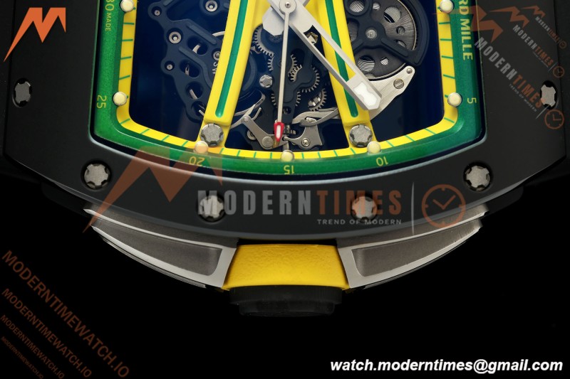 Richard Mille - RM061 Yohan Blake Black Ceramic Blk/Grn/Yelw Skeleton RF Free Sprung Titanium RMUL2