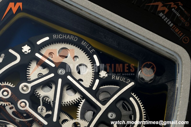 Richard Mille - RM061 Yohan Blake Black Ceramic Blk/Grn/Yelw Skeleton RF Free Sprung Titanium RMUL2