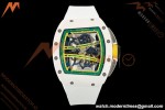 Richard Mille - RM061 Asian Limited Edition White Ceramic Wht/Grn/Yelw Skeleton RF Free Sprung Titanium RMUL2 | 리차드 밀 - RM061 아시아 한정판 화이트 세라믹 화이트/그린/옐로우 스켈레톤 RF 프리 스프링 티타늄 RMUL2